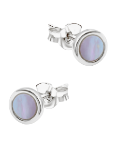 Round Shaped Silver Stud Earring STS-7083
